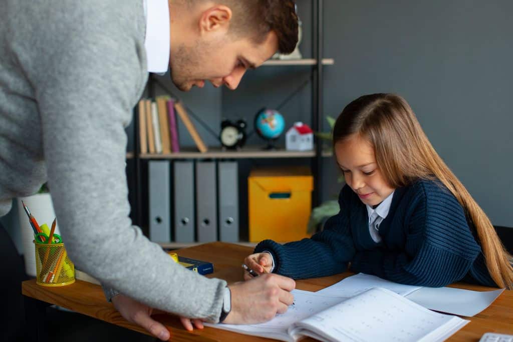 Profesor alumno seguro educación